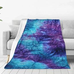 Dekens aquarel tie-dye patroon gooien deken warm en gezellig voor alle seizoenen comfortabele microvezel bank sofa bed 40 "x30"