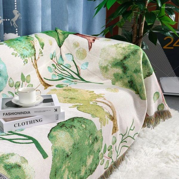 Couvertures imperméables pique-nique tapis plante motif floral camping couverture ins style canapé serviette multi-fonctionnel cadeau