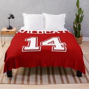 Couvertures Wildcats Troy Bolton High School Musical Throw Couverture thermique pour voyager Luxury St canapé-lit Cadeau personnalisé