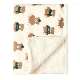 Dekens Winter Baby Deken Fleece Warme Quilt Voor Geboren Beddengoed Inbakeren Wrap Flanel Lam Zachte Wandelwagen Manta Bebe