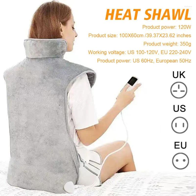 Blankets Winter Body Warmer Electrical Vest Back Neck Heated Blanket Timing Shawls Adjustable Soft Pad Temperature Y2Q3