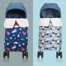 Dekens winter kinderwagen deken voor baby baby warme dikke dikke swaddle voetklep wrap peuter geboren winddicht