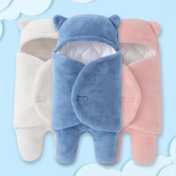 Mantas Estilo de invierno Bebés Sacos de dormir Nacido Bebé Cocoon Swaddle Wrap Sobre 0-6 meses Manta Swaddling Sleepsac