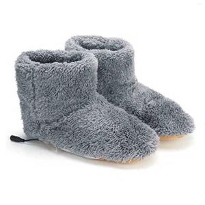 Mantas de invierno USB USB CALAR PATO Zapatos Papeladas de calentamiento eléctrico Papas calientes Pies de plantas calefactas Manta gris