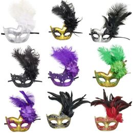 Dekens Vrouwen Meisjes Maskerade Veer Partij Maskers Venetiaanse Bal Prom Mardi Gras Halloween Kerst Bruiloft Verjaardagscadeau Masker Deken