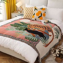 Dekens Vrouwen Luipaard Gooi Deken Multifunctionele Strand Sofa Covers Cobertor Stof Airconditioning Dekens Voor Bed R230617