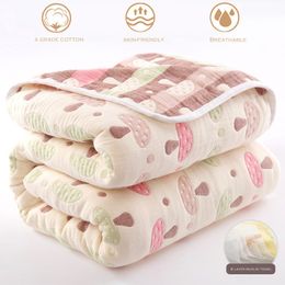 Couvertures WOSTAR été couvre-lit 6 couches mousseline serviette coton couette enfants plaid cool couverture climatisation mince couette 90 230823