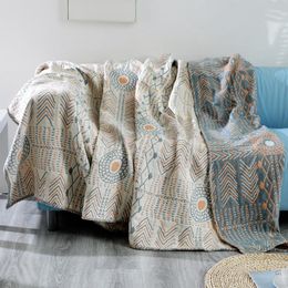 Couvertures Yaapeet Couverture en coton imprimé bohème Super doux chaud canapé surdimensionné jetés de lit décoratifs