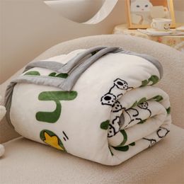 Couvertures YanYangTian hiver automne chaud Plaid couverture en peluche chaleur confortable couvre-lit sur le lit Soda couvre-lit pour enfants 150 230 231211