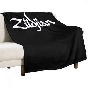Mantas Zildjian Cymbals College Drummer Throw Blanket Sofá decorativo cálido