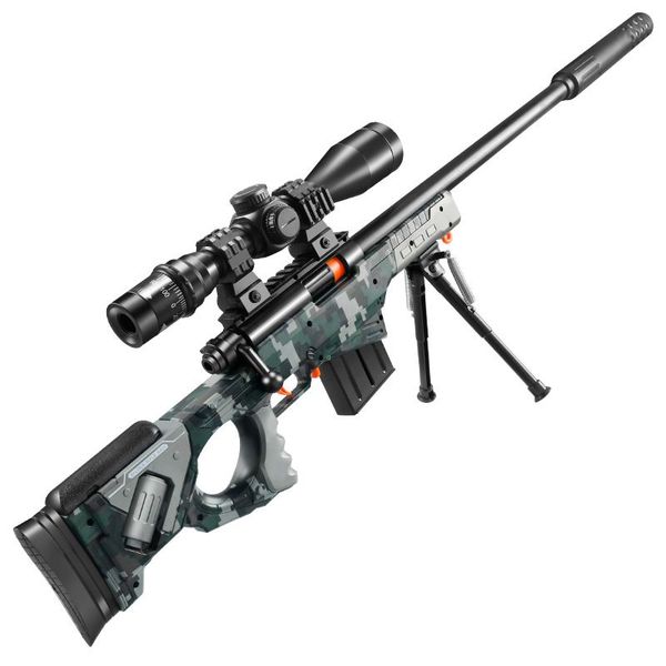 Blaster Manual Juegos Suaves Juguete Rifle Pistolas Niños para Pistola Shell Sniper Awm Tiro Modelo Niños Al Aire Libre Lxgsr