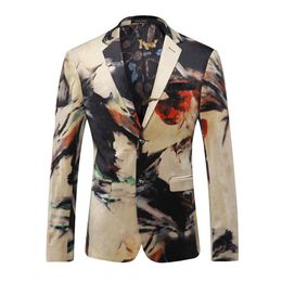 Blazer Men 2017 Designer Colorful Mens Blazer Jacket Trajes italianos Marcas Trajes de lujo para hombres Party Prom Wedding Dress Q202281z