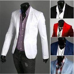 Blazer Heren 2020 Nieuwe Collectie Mode Kleding Wild Single Button Terno Suit Jacket Heren Casual Slim Fit Pak Blazer Masculino X0621