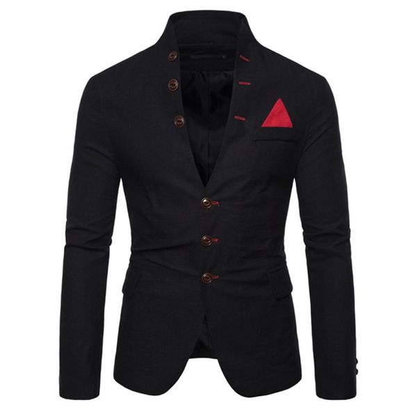 Blazer hombre otoño chaqueta de vestir formal Casual Slim Fit elegante traje abrigo fiesta boda Terno Masculino Blazers Men8766916