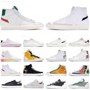 blazer mid 77 vintage low hombres mujeres zapatos para correr Negro Blanco Multi Pink Foam Pacific Blue Kumquat Popcorn para hombre entrenadores plataforma deportes al aire libre