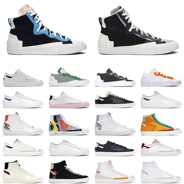 Zapatillas para correr Blazer Mid 77 vintage bajo hombres mujeres alto Catechu infinito térmico blanco granada óptica amarillo para hombre entrenador deportivo zapatillas de deporte