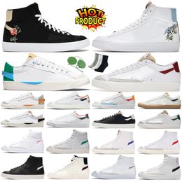 Blazer mid zapatillas de running para hombre mujer low 77 White Indigo Jumbo Logo Pack Lucid Green Arctic Punch Sail Gum Navy Gold Multi Dark Russet trainer Sneakers Sports