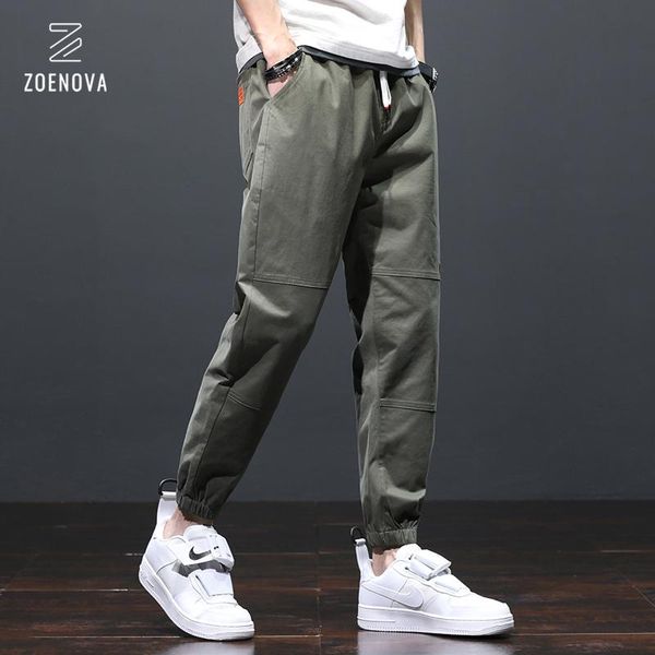 Blazers 2023 Nouveaux hommes Poche Appliques Cargo Sarouel Pantalon Décontracté Mâle Hip Hop Pantalon Homme Jogger Armée Vert Streetwear Hommes