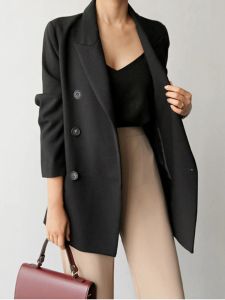 Blazers 2023 Lente Herfst Nieuw In Outerwears Chique Elegante Vrouw Jas Koreaanse Mode Kantoor Outfits Vrouwen Stijlvolle Blazers Jassen