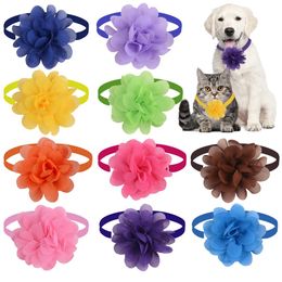 Blazers 50/100 stuks Hond Bloem Kraag Bowtie Hond Puppy Accessoires Hond Stropdas Vlinderdas Hond Verzorging Accessoires Huisdier producten