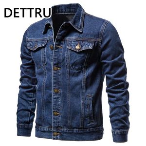 Blazers Marque Printemps Nouveau Coton Denim Veste Hommes Casual Solide Simple Boutonnage Jeans Veste Hommes Mode Slim Fit Qualité Homme Vestes