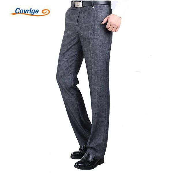 Пиджаки Covrlge мужские костюмные брюки высокого качества мужские классические брюки шелковые брюки прямые деловые мужские деловые брюки большой размер 40 42 44 MKX005