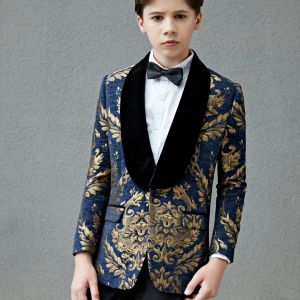 Blazers Kids Boys Children Doop Bruiloft PROP Pak Baby Boy Elegant Tiener Party Party Flower Boy Suit Coat Host Jacket
