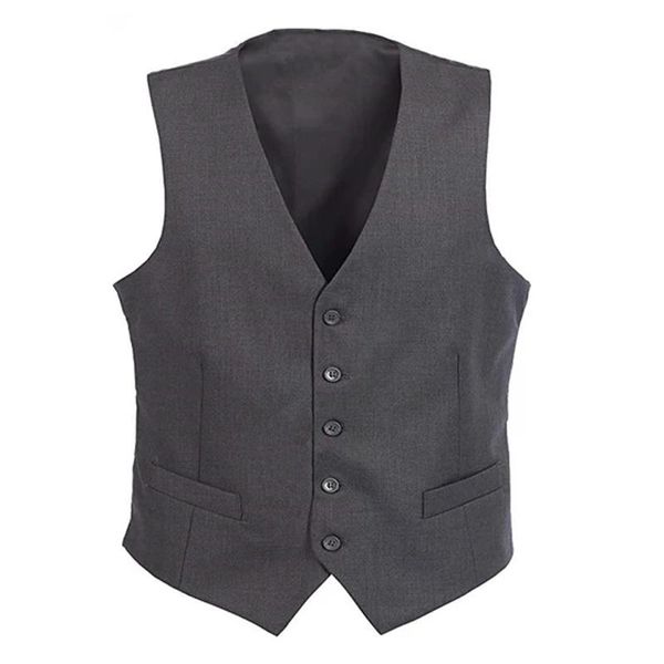 Blazers Chaleco de traje para hombre Chaqueta de chaleco de negocios con manchas negras Gris Borgoña Chaleco formal entallado para hombre Chalecos para hombre de boda