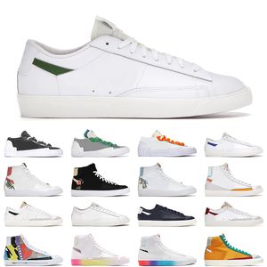 Blazers Mid 77 Low Forest Green Mannen Vrouwen Loopschoenen Hebben een Goed Game Multi Color Designer Sneakers Athletic Mens Trainers Jogging Lopen