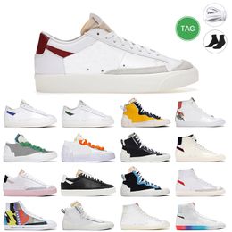 Blazers Mid 77 Chaussures Forest Green City Pride Chicago Team Habanero Red Designer Sneakers Mens Trainers de jogging extérieur