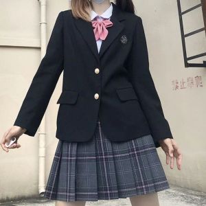 Blazers Vrouw 2023 Herfst Nieuwe Vrouwelijke Student Jasje Lange Mouw Preppy Stijl Jk Schooluniform Vrouwelijke Drama Vest Japanse Jas