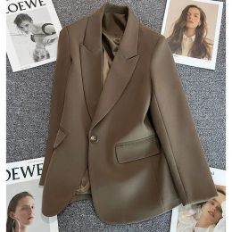 Blazers Petite veste de costume pour femmes, printemps et automne 2022, nouveau haut de gamme, Style de rue, Version coréenne, chemise fine élégante à la mode