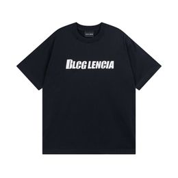 BLCG LENCIA 2023 Summer New 250g 100% cotone T-shirt in tessuto da uomo Stampa di alta qualità Colore manica a goccia Magliette larghe Oversize Top 2023154