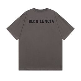 BLCG LENCIA 2023 été nouveau 250g 100% coton tissu T-shirt hommes haute qualité impression couleur goutte manches lâche t-shirts surdimensionnés hauts 2023269