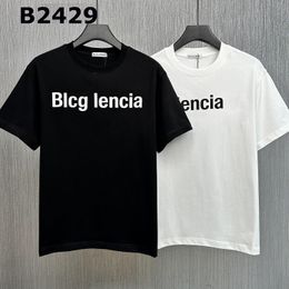 BLCG LENCIA 2023 Zomer Nieuwe 250g 100% Katoen Stof T-shirt Mannen Hoge Kwaliteit Print Kleur Drop Mouwen Losse t-shirts Oversized Tops 22416