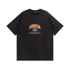 BLCG LENCIA 2023 été nouveau 250g 100% coton tissu T-shirt hommes haute qualité impression couleur goutte manches lâche t-shirts surdimensionnés hauts 2023172