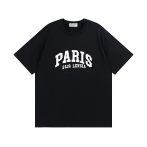 BLCG LENCIA 2023 Été Nouveau 250G 100% de tissu de coton T-shirt Men de haute qualité Print Color Drop Sleeve Loose Tshirts Oversize Tops 2023261