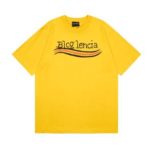 BLCG LENCIA 2023 été nouveau 250g 100% coton tissu T-shirt hommes haute qualité impression couleur goutte manches lâche t-shirts surdimensionnés hauts 2023230