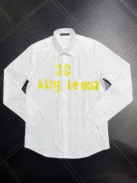 BLCG LENCIA Heren Merk Shirts Designer Shirts Parijs Merk Kleding Mannelijke Mannen Lange Mouwen Katoenen Tops Plus Maat 8189