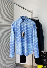 BLCG LENCIA Heren Merk Shirts Designer Shirts Parijs Merk Kleding Mannelijke Mannen Lange Mouwen Katoenen Tops Plus Maat 8195