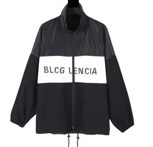 BLCG Lencia Mens Jackets Windscheper Zip Hooded Stripe Stripe Outerwear Quality Hip Hop Designer Coats Fashion Spring en Autumn Parkas Brand Clothing 5192