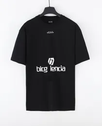 BLCG LENCIA Sommer T-Shirts High Street Hip-Hop Stil 100% Baumwolle Qualität Männer und Frauen Drop Sleeve Lose T-shirts Übergroßen Tops 23223