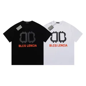 BLCG LENCIA Zomer T-Shirts High Street Hiphop Stijl 100% Katoen Kwaliteit Mannen en Vrouwen Losse T-shirts Losse T-shirts Oversized Tops 23208