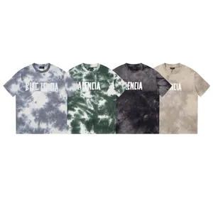 BLCG LENCIA T-shirts d'été High Street Hip-Hop Style 100% Coton Qualité Hommes et Femmes Drop Sleeve Loose T-shirts Oversize Tops 23188