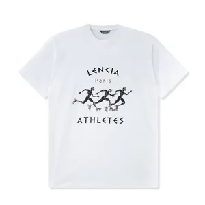 BLCG LENCIA UNISEX ZOMER T-shirts Dames overtollig zwaargewicht 100% katoenen stof Triple Stitch Wanticiteit plus size tops Tees SM130272