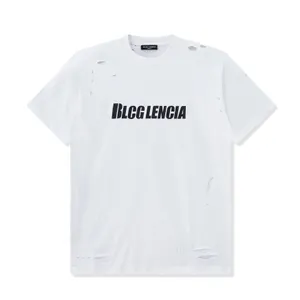 BLCG LENCIA UNISEX ZOMER T-shirts Dames Oversize zwaargewicht 100% katoenen stof Triple Stitch Wakkering plus maat tops Tees SM130224