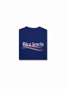 BLCG LENCIA UNISEX ZOMER T-SHIRTS DAMES OVERIZE ZOOPWIJG 100% katoenen stof Triple Stitch Betelmanschap plus size tops Tees SM130200