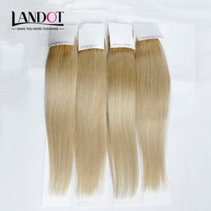 Bleach Blonde Indien Vierge Cheveux Raides Couleur # 613 Grade 8A Bundles de Tissage de Cheveux Humains Remy Extensions de Cheveux 3/4 Pcs Lot 12-30 Pouces Double Trame