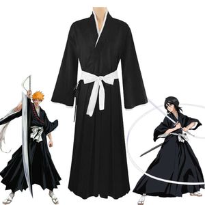 Bleach Kuchiki Rukia Cosplay Kostuums Kurosaki Ichigo Die Pa Soul Society Shinigami Kimono Volledige Outfit Duizend Jaar Bloedoorlog