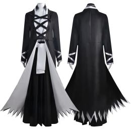 Bleach Kurosaki Ichigo Cosplay Costume Bankai Kimono Uniforme de mille ans War de la guerre du sang Shinigami Masque Halloween Costumes